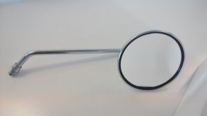 Spiegel rechts - universeel 10mm schroefdraad - rond chroom